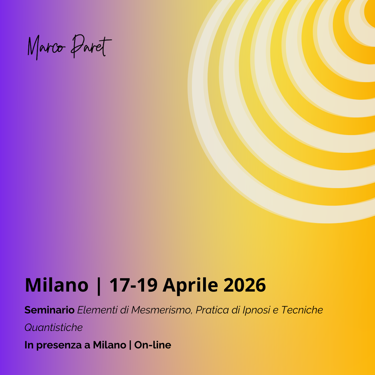 elementi di mesmerismo marco paret